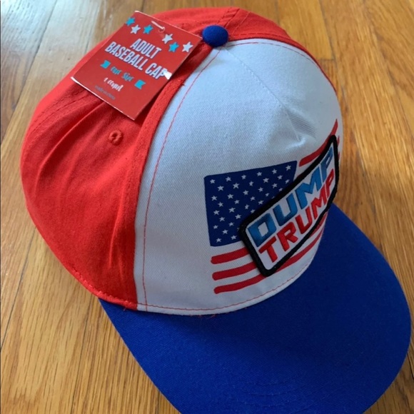 SOLD ⭕️ Dump Trump USA flag snapback trucker hat - Picture 3 of 5